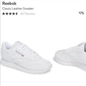 Reebok classic leather sneaker